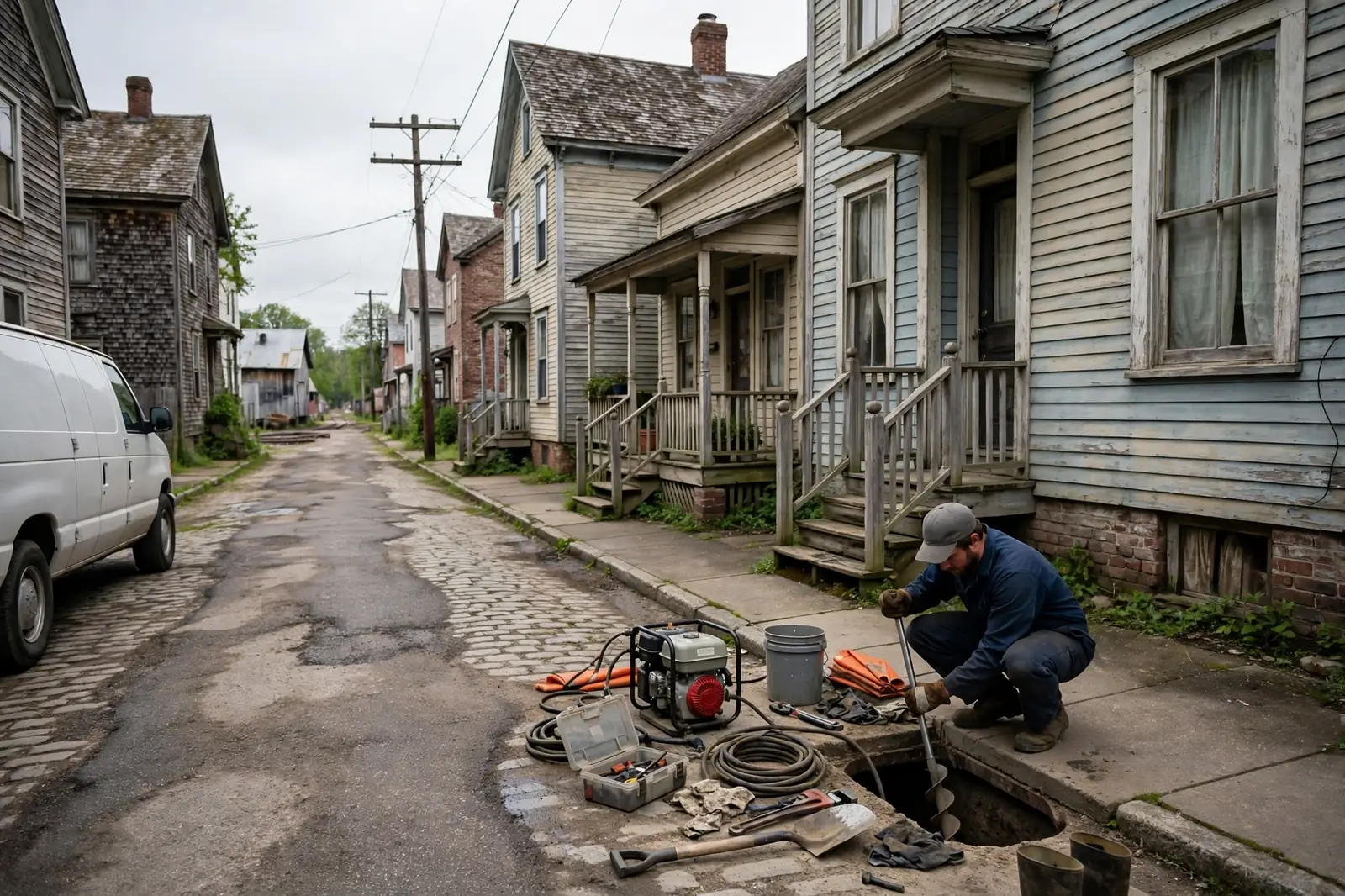 Tight Access on Railroad Era Streets